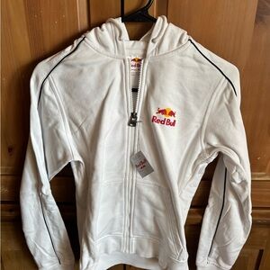 Vintage Red Bull Women's White Hoodie